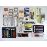 A large quantity of N Gauge British and Continental Outline kits, spares and accessories together