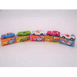 A group of MATCHBOX Superfast series diecast cars comprising numbers 51 to 55 - this lot forms