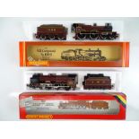 A pair of HORNBY OO Gauge steam locomotives comprising a Compound in Midland Maroon and 'Duke of