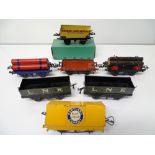 A group of HORNBY SERIES O Gauge wagons - mostly from the No.50 Series (one boxed) - G in G box (