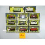 A group of assorted WRENN wagons as lotted - G/VG in G/VG boxes (11)