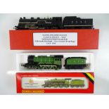 A pair of OO Gauge TRI-ANG and HORNBY steam locomotives comprising a Transcontinental Hiawatha in