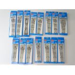 A quantity of OO Gauge PECO Streamline points and crossings all as new and unused (15)