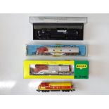 A quantity of N Gauge American Outline diesel locomotives by BACHMANN, RIVAROSSI, MINITRIX etc. -