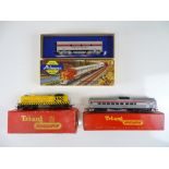 A pair of TRI-ANG Trans-Continental OO Gauge items to include a Budd Railcar and a Switcher diesel