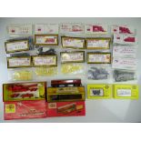 A group of OO Gauge DAPOL rolling stock and accessory kits together with similar by RATIO and a