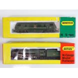 A pair of MINITRIX locomotives to include a Warship diesel and a Britannia steam locomotive - G in