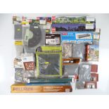 A large group of HO Scale building and scenery accessories as lotted - VG - mostly sealed in