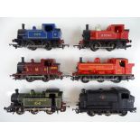 A group of OO Gauge small steam tank locomotives by TRI-ANG and HORNBY - F/VG (unboxed) (6)