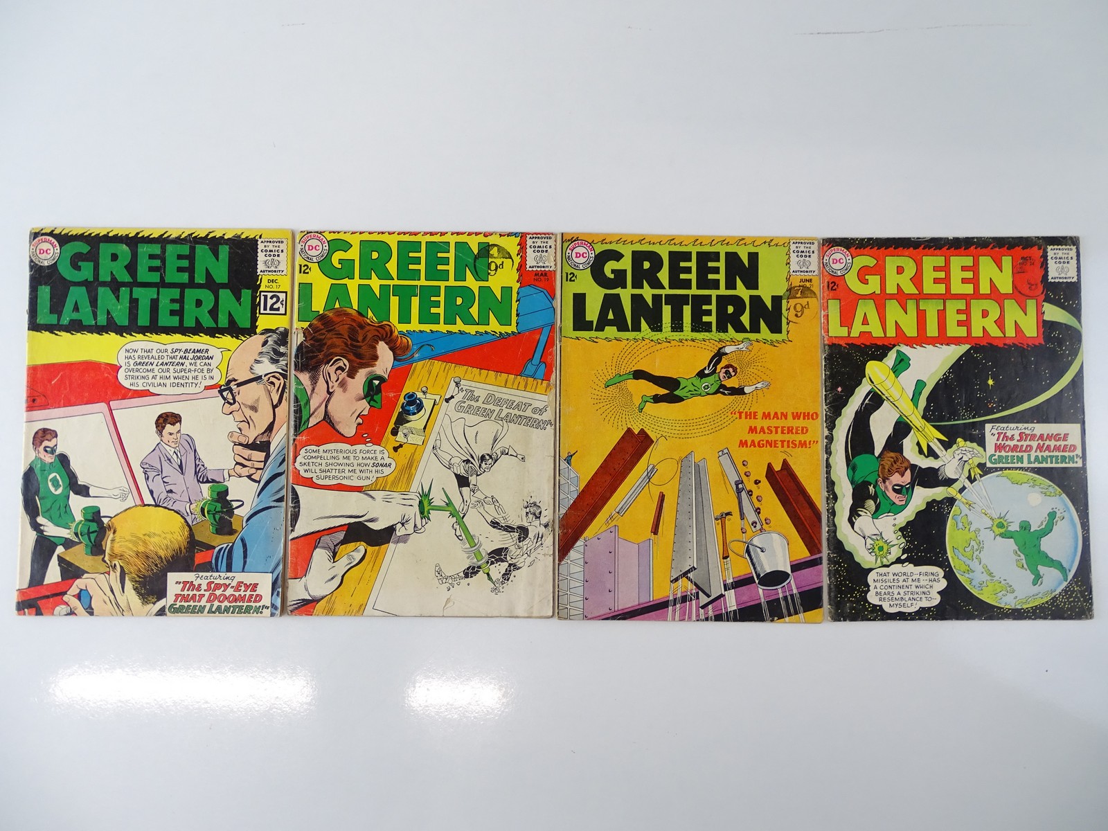 GREEN LANTERN #17, 19, 21, 24 - (4 in Lot) - (1962/63 - DC - UK Cover Price & US Price) - Flat/