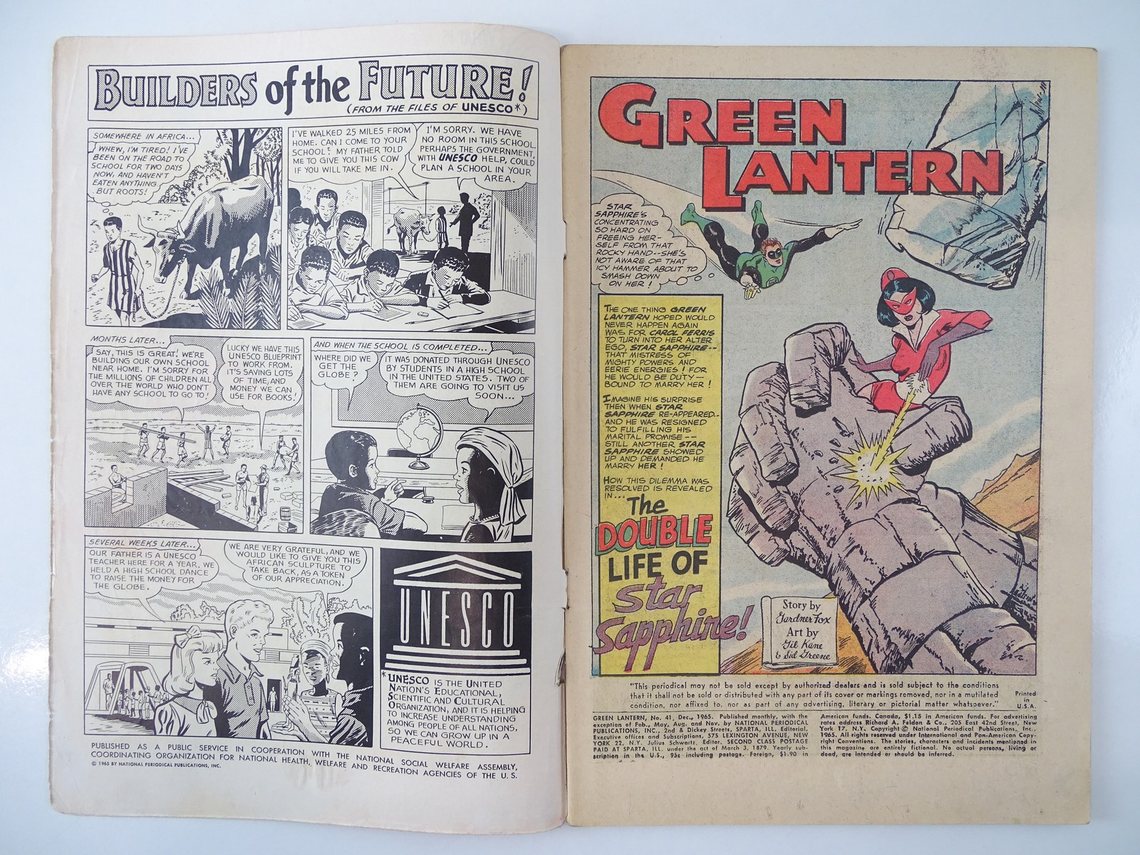 GREEN LANTERN #41 - (1965 - DC - UK Cover Price) - Star Sapphire appearance - Gil Kane cover and - Image 3 of 9