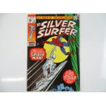 SILVER SURFER #14 - (1970 - MARVEL - UK Cover Price) - Spider-Man appearance - John Buscema cover