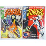 SILVER SURFER #5 & 7 - (2 in Lot) - (1969 - MARVEL - UK Cover Price) - Early appearance of Marvel'