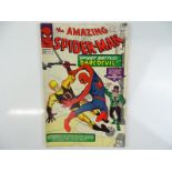 AMAZING SPIDER-MAN #16 - (1964 - MARVEL - UK Price Variant) - Daredevil's first crossover (wearing