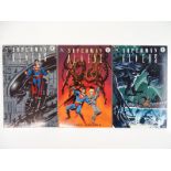 SUPERMAN ALIENS #1, 2, 3 - (1995 - DC/DARK HORSE) - Complete 3 x Issue Mini-Series - Deluxe format -