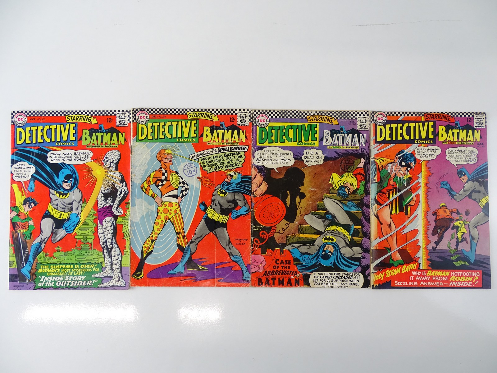 DETECTIVE COMICS: BATMAN #356, 358, 360, 361 - (4 in Lot) - (1966/67- DC - US Price & UK Cover