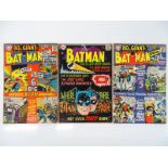 BATMAN #182, 184, 185 - (3 in Lot) - (1966 - DC - US PRICE & UK Cover Price) - Flat/Unfolded