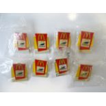 A group of MCDONALDS World Cup France 1998 pins 'The Official Restaurant' (8)