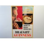 GUINNESS: 'There's a whole world in a draught Guinness' (51cm x 76cm) advertising poster - rolled