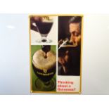 GUINNESS: 'Thinking about a Guinness' (51cm x 76cm) advertising poster - rolled