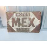 MEX MOTOR SPIRIT (21" x 13") double sided enamel advertising sign