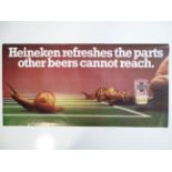 HEINEKEN - 'Refreshes the parts other beers cannot reach' (76cm x 38cm) - 'snail' advertising poster