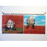 HEINEKEN - 'Refreshes the parts other beers cannot reach' (76cm x 38cm) - 'Humpty Dumpty'
