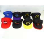 A group of 8 x MCDONALD's and COCA-COLA baseball caps - different designs