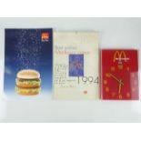 MCDONALDS: A group of promotional items to include a 'Big Mac' photograph, a 1994 'Best Wishes' wall