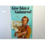 GUINNESS: 'Give him a Guinness!' (51cm x 76cm) advertising poster - rolled
