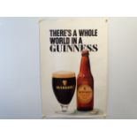 GUINNESS: 'There's a whole world in a Guinness' (51cm x 76cm) advertising poster - rolled