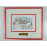 MCDONALDS: Framed and Glazed limited edition 37/50 print commemorating McDonald's Notting Hill