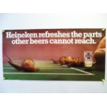 HEINEKEN - 'Refreshes the parts other beers cannot reach' (76cm x 38cm) - 'snail' advertising poster