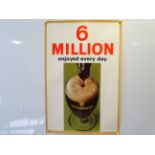 GUINNESS: '6 Million enjoyed every day' (51cm x 76cm) advertising poster - rolled