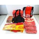 A large group of COCA-COLA / MCDONALD's promotional items to include cool bags, mouse mats and '