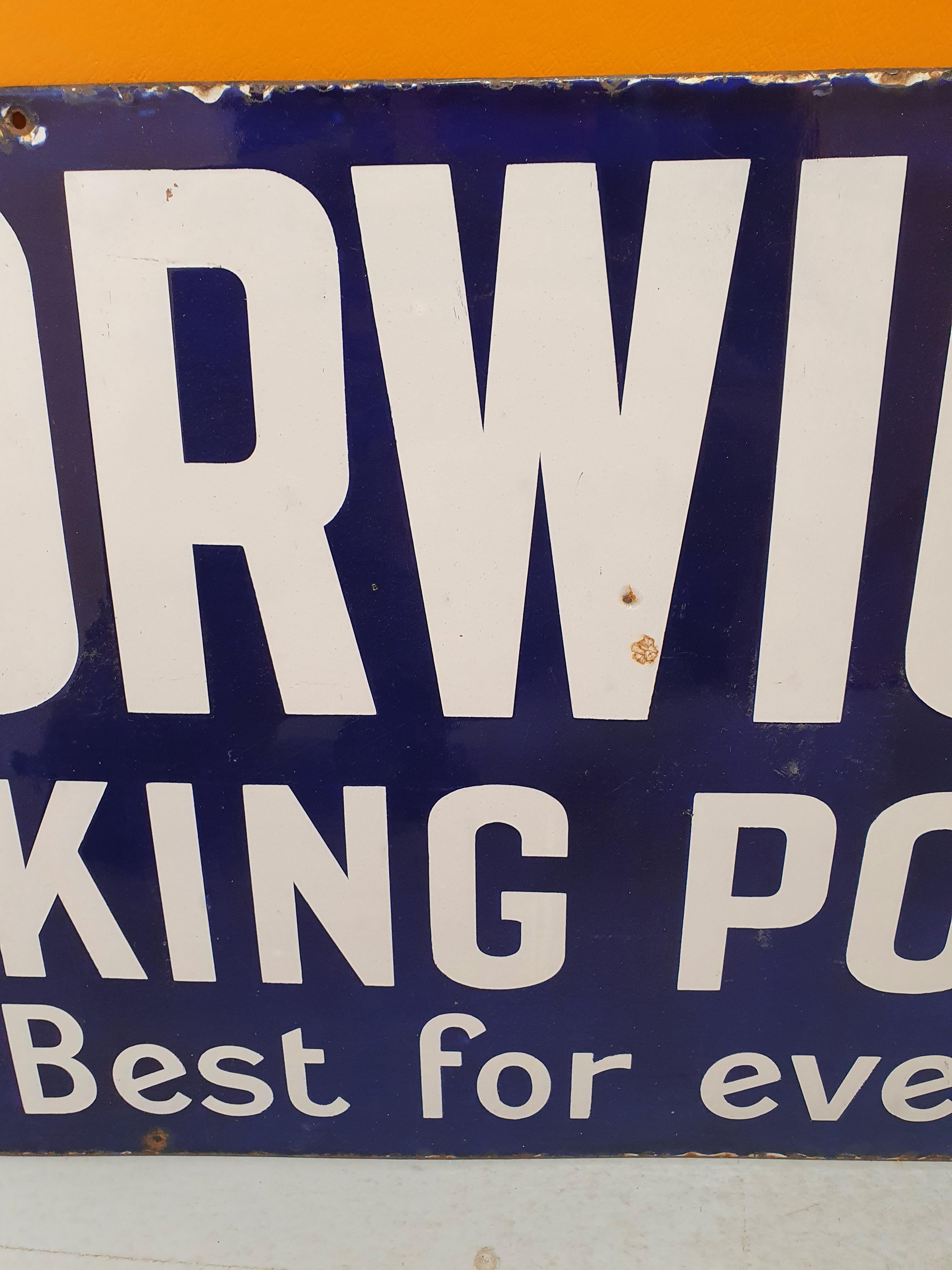 BORWICK'S BAKING POWDER (36" x 18") - enamel single sided advertising sign - Image 3 of 6