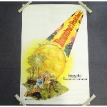 ROWNTREES: 'Fruit Gums - Enjoy the flavour of Summer' (101cm x 152cm) - 'yellow sweet' advertising