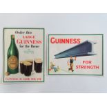 GUINNESS: Two small fliers 'Large Guinness for the Home' (14.5cm x 19cm) and 'For Strength' (19cm