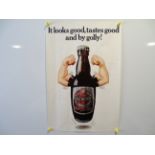 MACKESON BEER: 'It looks good, tastes good and by golly!' - advertising poster - rolled