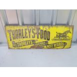 THORLEY'S FOOD (33" x 12") - enamel single sided advertising sign