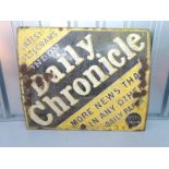 DAILY CHRONICLE (36" x 30") - enamel single sided advertising sign