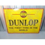 DUNLOP (48" x 36")- enamel single sided advertising sign