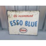 ESSO BLUE (22" x 18") flanged two-sided enamel advertising sign