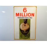 GUINNESS: '6 Million enjoyed every day' (51cm x 76cm) advertising poster - rolled