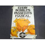 CORONA 'Every Bubble's passed its fizzical' (101cm x 152cm) advertising poster - rolled