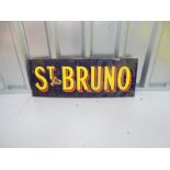 ST BRUNO (26" x 9.5") - enamel single sided advertising sign