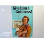 GUINNESS: 'Give him a Guinness!' (51cm x 76cm) advertising poster - rolled
