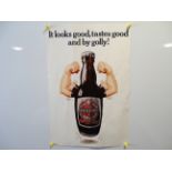 MACKESON BEER: 'It looks good, tastes good and by golly!' (76cm x 38cm) - advertising poster -