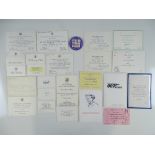A large quantity of invitations to various events over the years including from the US Ambassador,