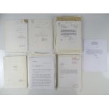 A large quantity of scripts and other paperwork relating to a selection of made and unmade films: